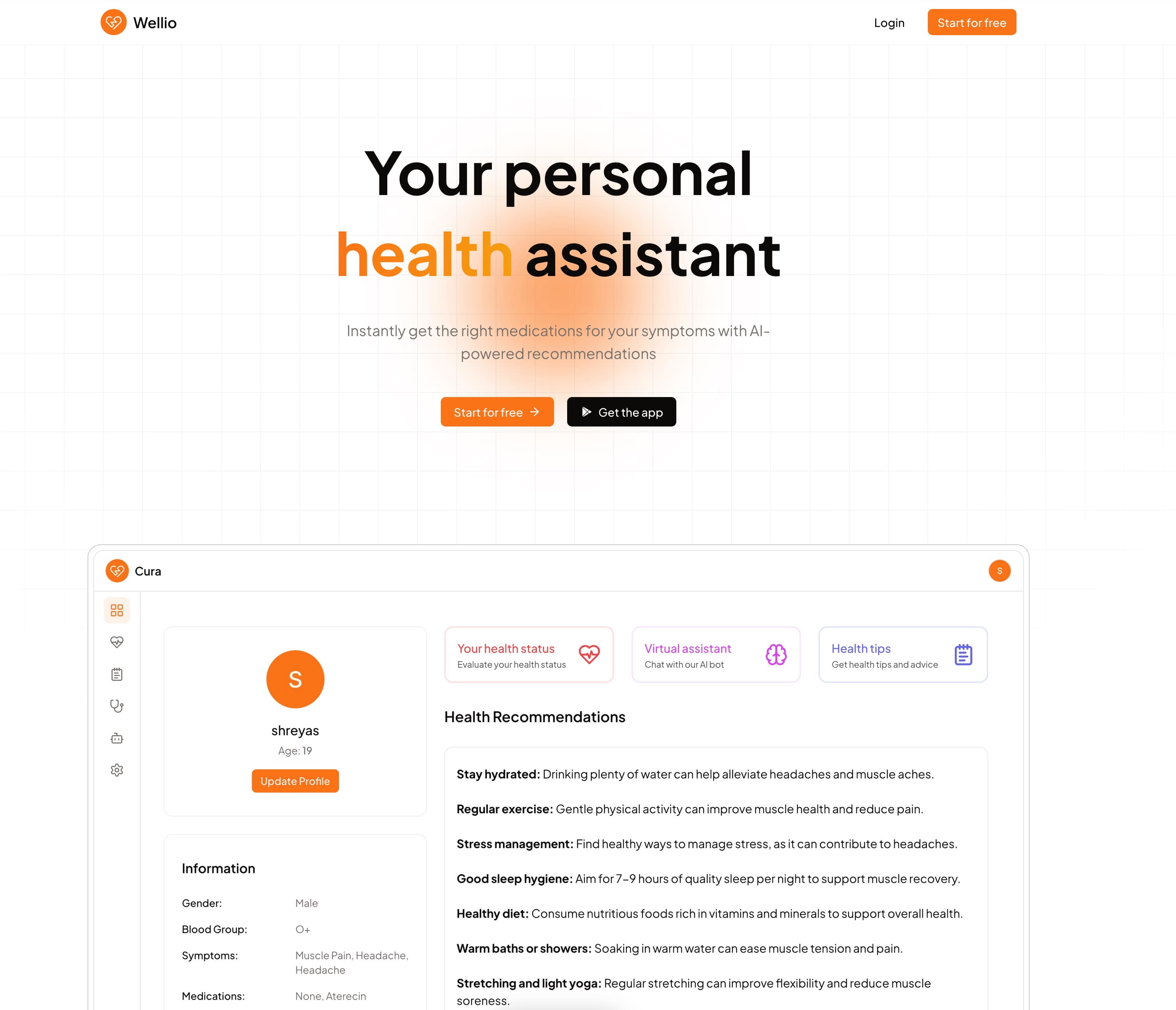 Image of Wellio - Your Personal AI Health Assistant